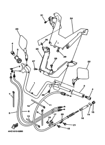 YP250 ｽﾃｱﾘﾝｸﾞﾊﾝﾄﾞﾙ. ｹｰﾌﾞﾙ 1