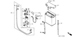 VFR750F Аккумулятор