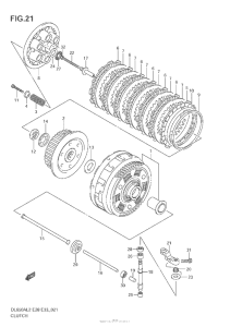 DL650 (ABS) Сцепление