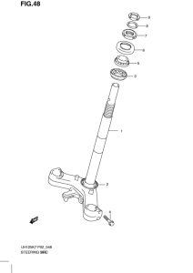 UH125 Fig. 48  steering stem