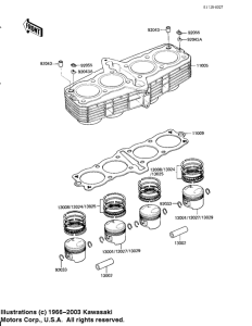KZ650 Cylinder / pistons