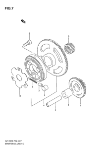 GZ125 Муфта стартера