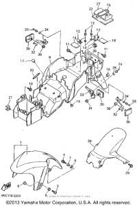 YZF600RGC Крыло