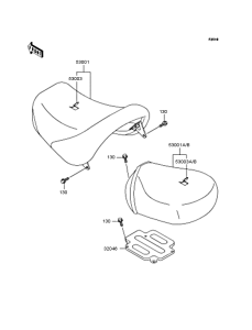 VN1500 Сиденье