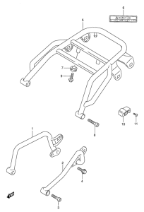 DR650 Grip - carrier