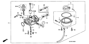 CRF70F Carburetor assy
