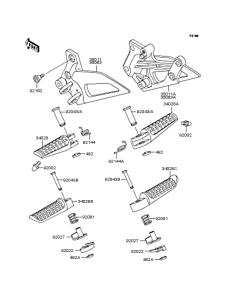 EX250 Подножки