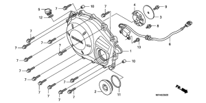 CBF1000S Крышка картера правая