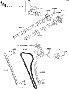 ZX1400 Распред вал