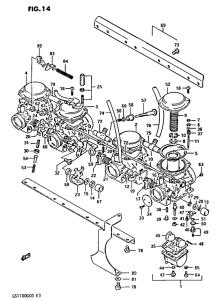 GS1100 Carburetor assy