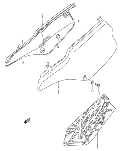 TS125 Обтекатель задний