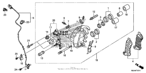 VT750CS (ABS) Передний суппорт тормозной