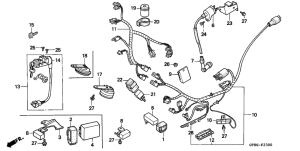 PK50S Wire harness /  ignition coil