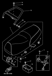 CW50 Asiento portaequipaje
