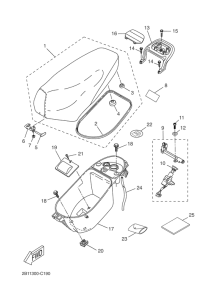 CW50RS Сиденье
