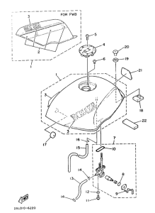 YSR50 Rpservoir a carburant