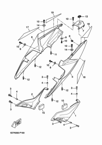YZF-R125A Боковые обтекатели