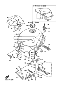 YZF600R YZF600RT Tank fuel