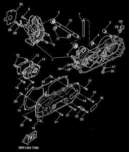 YQ50 Картер двигателя