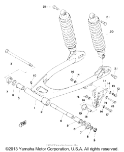 MX125C Rear arm - rear cushion