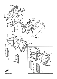 WR400F Крышка боковая
