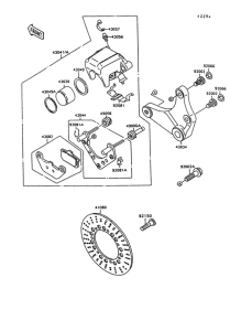 VN1500 Задний тормоз