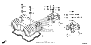 CMX250C Крышка головки цилиндров