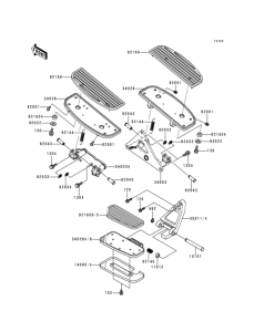 VN1500 Подножки