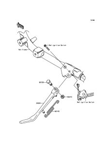 VN900 Подножка