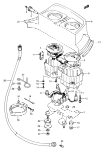 DR650 Спидометр-тахометр