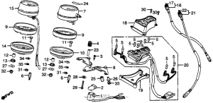 GL500I Спидометр + тахометр