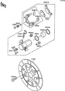 VN1500 Передние тормоза