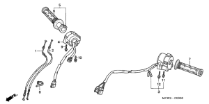 VFR800 (ABS) Switch / cable