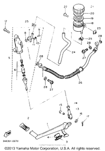 FZR600REC Задний торм цилиндр
