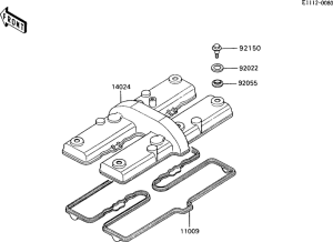 ZX600 Крышка головки цилиндров