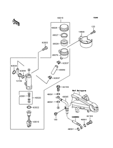 ZR1200 Задний торм цилиндр