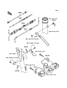 KL650 Тросы управления
