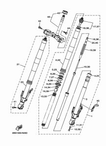 XT1200Z Передняя вилка