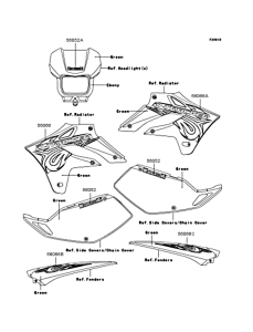 KLX250 Наклейки