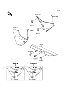 ZR400 Боковые обтекатели