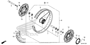CRF1000D (ABS) Переднее колесо