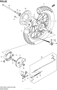  Rear Wheel (Dr-Z125Ll4 E33)