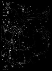 YP125E YP125R Радиатор