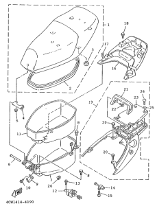 XC125 Selle. porte -bagages