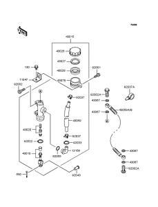 ZR1100 Задний торм цилиндр