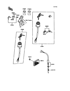 KE100 Замок зажигания