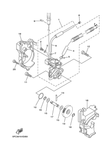 RZ50 Масляная помпа в сборе