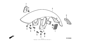 CB250 Переднее крыло