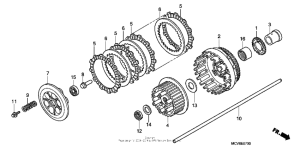 VTX1800S1 Сцепление