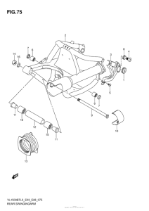VL1500BT Rear Swingingarm